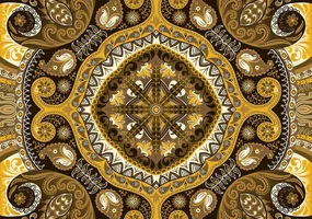Fototapeta - Žltá mozaika (152,5x104 cm)