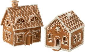 Vianočná perníková chalúpka s Led svetielkami Gingerbread House - 18*14*22cm 3*AA