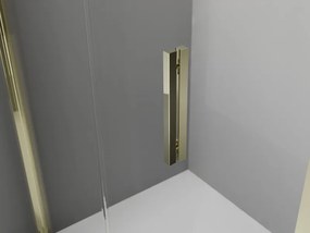 Mexen Exo, skladací sprchový kút 75 x 95 cm, číre sklo, zlatá, 816-075-095-50-00