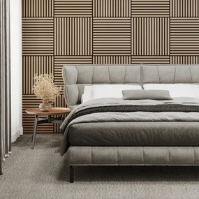 BATH DELUXE 54-060-08-86-12 - SADA 4x Akustický obkl. panel DANVIKEN 60x60 cm dub