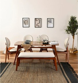 Jedálenský set Touch Walnut and Cream