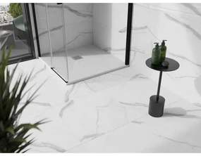 Mexen Stone+, štvorcová vanička z minerálneho kompozitu 100 x 100 cm, biela, 44101010