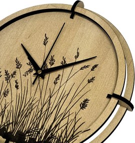 Drevené nástenné hodiny javor – tichý chod, prírodný dizajn | SENTOP HDF0587-MAPLE