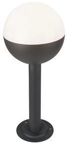 PLX Vonkajšia stojacia lampa ST. CATHARINES, 1xE27, 60W, 50cm, čierna, IP44