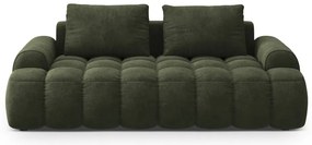 Zelená zamatová pohovka 200 cm Linz – Cosmopolitan Design