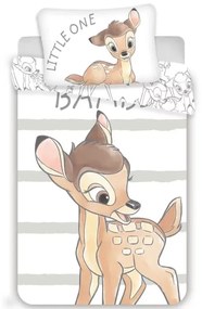 JERRY FABRICS Obliečky do postieľky Bambi stripe baby - 100x135cm + 40x60cm