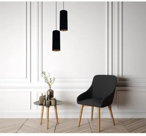 Luster na lanku AVALO 2xE27/60W/230V pr. 20 cm čierna