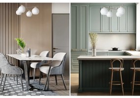 Stropné svietidlo Eliza, 4x biele sklenené tienidlo, be/g