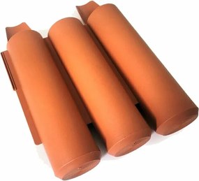 Záhradná palisáda - lem trávnika Maxi terakota, 2 m