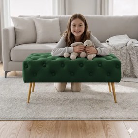 Taburetka MADRID fľaškovo zelená