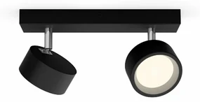 Philips 8720169174849 bodové LED svietidlo Bracia, čierna, 2x 5,5 W 2x550lm 2700K IP20