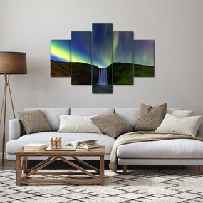 Obraz - Polárna žiara na Islande (150x105 cm)