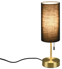 JARO | Stolná lampa s látkovým tienidlom Farba: Mosadz