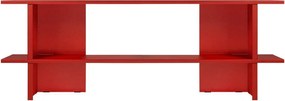 Červený kovový regál 160x57x37 cm Hes – noo.ma