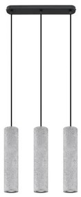 Sollux SL.0655 - Luster na lanku LUVO 3xGU10/40W/230V betón/čierna