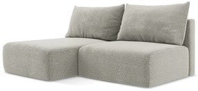 Svetlosivá rozkladacia/s úložným priestorom rohová pohovka (ľavý roh) Kalena – Makamii