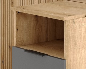 Předsíňová stěna Nordic 100 cm dub Evoke/grafit