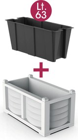 BAMA Set hrantík s vnútornou nádobou ARREDO, farba biela