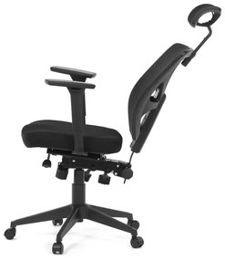 Autronic BONTEC Kancelárska stolička, asynchrónny mechanizmus, čierna, KA-Q8250 BK Farba: Čierna