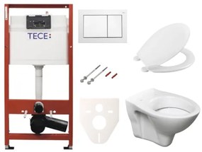 Cenovo zvýhodnený závesný WC set TECE do ľahkých stien / predstenová montáž + WC S-Line S-line Pro SIKOTSR0, 1 ks