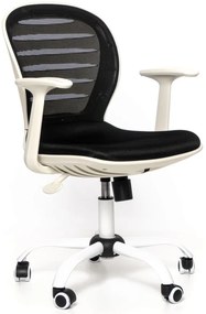 SEGO Študentská kancelárska stolička COOL WHITE čierna