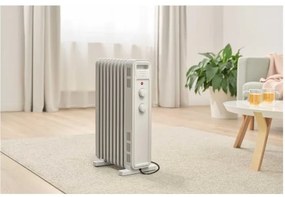 Sencor - Olejový ohrievač s 9 rebrami 800/1200/2000W/230V biely