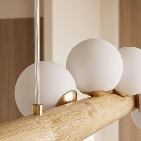 Toolight Toolight, závesné stropné svietidlo 120cm, 7xG9, APP1907-7CP, hnedá, OSW-66580