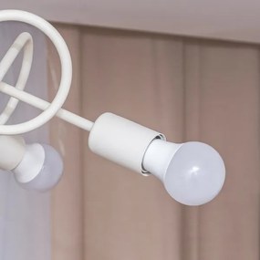 Prisadený luster OXFORD 5xE27/15W/230V krémový