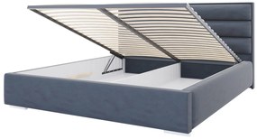 Moderná čalúnená posteľ LONG - Železný rám,160x200