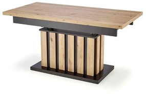 Konferenčný stolík Baretti, dub artisan / čierna