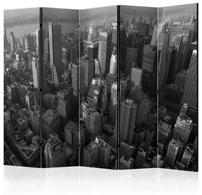 Paraván - New York: skyscrapers (bird's eye view) II [Room Dividers]