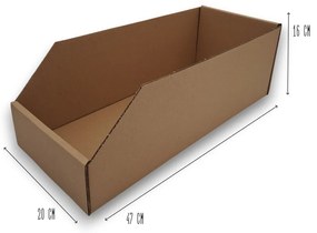 Úložné boxy na oblečenie, organizéry do skrine EKO KARTON 20x47 cm