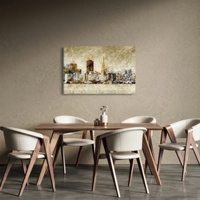 Obraz - Umelecky stvárnené mesto (90x60 cm)
