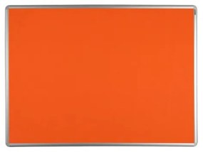Textilná nástenka ekoTAB v hliníkovom ráme, 900 x 600 mm, oranžová