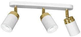 Bodové svietidlo RENO 3xGU10/8W/230V biela/zlatá