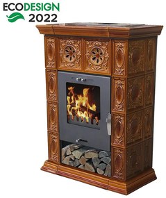 Krbové kachle Weimar II goldbrown 7 kW