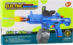 LEAN Toys Elektrická vodná pištoľ M416 Osvetlený terč 450 ml 8-10 m