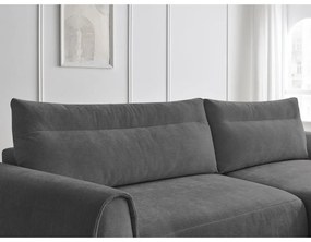 Sivá rohová pohovka Aden – Bobochic Paris