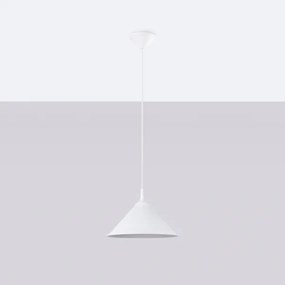 Sollux SL.1325 - Luster na lanku ZUMA 1xE27/15W/230V pr. 30 cm biela