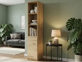 Regál s dvierkami Carlos, dub artisan, šírka 40 cm%