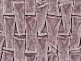 Skladaný zamatový vankúš 45 x 45 cm fialový CHIRITA Beliani
