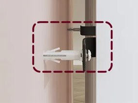 Toaletný stolík Vasagle Cimo so zrkadlom a LED osvetlením 80 cm biely