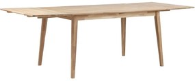 Svetlá dubová doska na predĺženie rozkladacieho dubového jedálenského stola Rowico Filippa