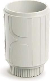 Plastový květináč FOLKAS ROUNDOS MIDL 40 cm pískový