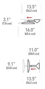Nástenné/kozmetické zrkadlo s osvetlením/zväčšovacie (5x) ø 20 cm Sensor – simplehuman