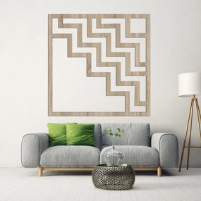 SENTOP | Geometrická drevená dekorácia na stenu | Moderný dizajn | SENTOP HDF0397-A