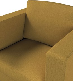 Poťah na kreslo Karlanda, krátky farba produktu žltá látka zapletaná