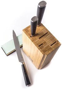 Sada nožov G21 Damascus Premium v bambusovom bloku 3 ks + brúsny kameň 6002298