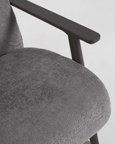 Sivé kreslo Meghan - Kave Home