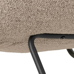 Designové lounge křeslo Milford II boucle béžové